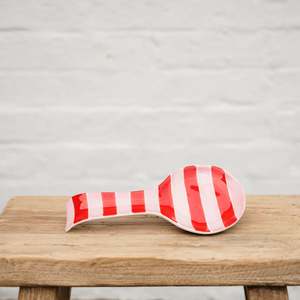 Noss & Co - Spoon Rest - Pink & Red Stripe