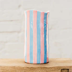 Noss & Co - Large Vase - Pink & Cornflower