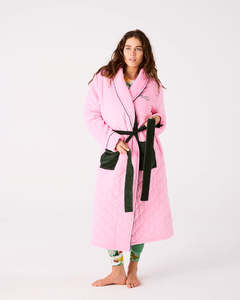Body Bathroom: KIP & CO - Candy Pine - Quilted Velvet Robe - S/M