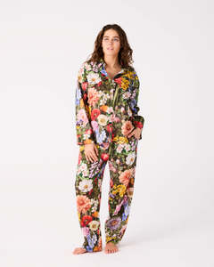 KIP & CO - Cottage Garden - Eden Organic Cotton Long Sleeve Shirt & Pant Pyjama Set