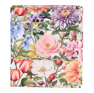 Home: Kip & Co - Cottage Garden - Organic Cotton Flat Sheet King