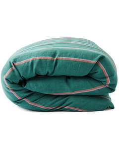 KIP & CO - Wakame Crush Stripe - Linen Quilt Cover King