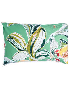 KIP & CO - Somerset Green - Organic Cotton Pillowcases 2P Std Set