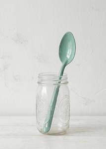 Enamel Serving Spoon 30cm - Tarragon