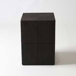 Fibreglass Quad Stool - Coffee
