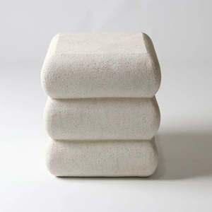 Fibreglass Stack Stool - Off White