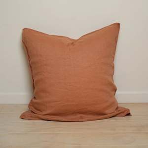 Home: Home Lab - French Flax Linen Euro Pillowcase - Hazelnut