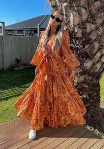 Acler: Naples Dress - Floral Shimmer