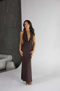 Nessie Cowl Neck Maxi Dress