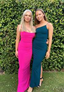 SELL - Bailey Gown - Hot Pink