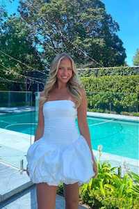 Violette Bubble Hem Mini Dress