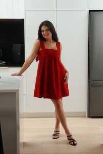 Margie Tie Mini Dress