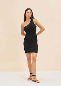 Lotus Black Minidress Black