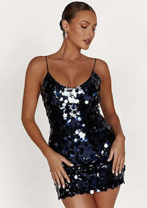 Romilly Sequin Mini Dress - Midnight Navy