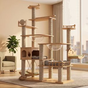 Cat Furniture Design: Arbor Summit Solid Wood Cat Tree