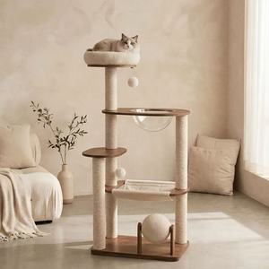 Cat Furniture Design: Arbor Halo Solid Wood Cat Tree