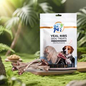 Dogfood: Veal Ribs Freeze Dried Dog Treats