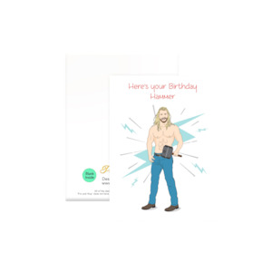 Pro Hop Air Fresheners: Pro & Hop Hemsworth Greeting Card