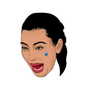 Pro Hop Home Page Collection: Pro & Hop Kim Crying Sticker