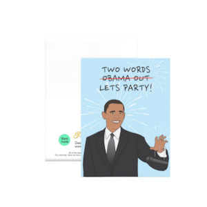 Pro Hop Sale: Pro & Hop Obama Out Greeting Card