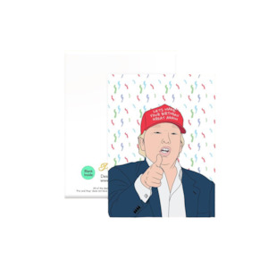 Pro Hop Sale: Pro & Hop Trump Birthday Great Again Greeting Card