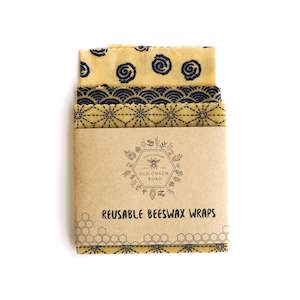 Beeswax Food Wraps: Beeswax Food Wraps (Snack Pack)- Minimal Print