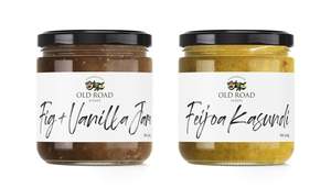 From The Orchard: Fig + Vanilla Jam & Feijoa Kasundi Duo Bundle
