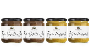 From The Orchard: Fig + Vanilla Jam & Feijoa Kasundi 4-Pack Bundle