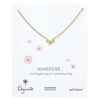 Products: Dogeared Gold Bow Necklace