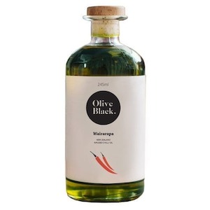Products: Chilli Infused Olive Oil - 245ml - Olive Black