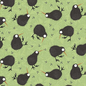 Children's Apron Kiwiana Little Green Kiwis