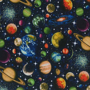 Aprons: Children's Apron Solar System glittery - on sale