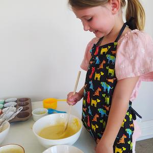 Aprons: Children's Apron - Dogs Happy Paws