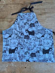 Adult Aprons: Adult Apron Dogs Sketch