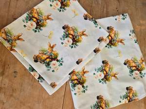Adult Aprons: Adult Apron Easter Brown Bunny