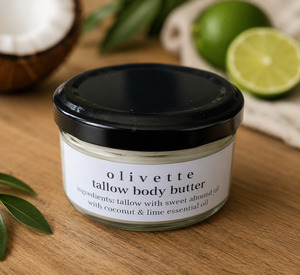 Body Butters: Tallow Body Butter coconut & lime