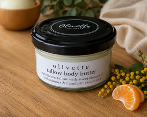 Tallow Body Butter - mimosa and mandarin