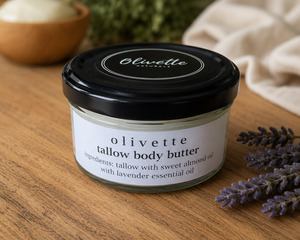 Body Butters: Tallow Body Butter Lavender