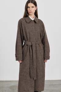 Outerwear: Gordie Coat in Wool Linen