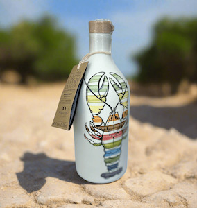 Italy Extra Virgin Olive Oil: Muraglia's 'The Lobster' - handmade ceramic jar, Coratina Extra Virgin Olive Oil