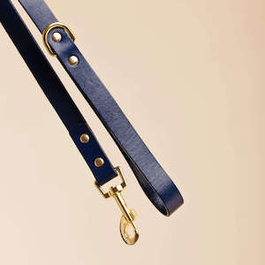 Leads: Italian Leather Dog Leash – Ink