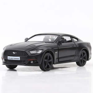 Car Body Style Hatchback: Makeda 1/36 Ford Mustang Matte Black Series Modern Car Model