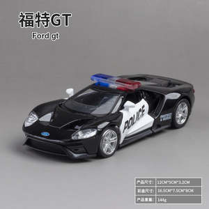 Car Body Style Hatchback: MAKEDA 1/36 Ford GT Police Car Modern Car Model