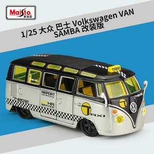 Car Body Style Van Bus: Maisto 1/25 Volkswagen Van Samba Modified Version Classic Car Model