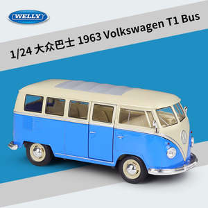 Car Body Style Van Bus: Welly 1/24 Volkswagen T1 T2 Bus Classic Car Model