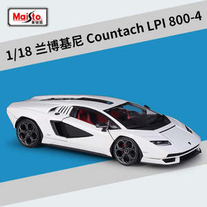 Car Body Style Sports Racing: Maisto 1/18 Lamborghini Countach LPI 800-4 Modern Car Model