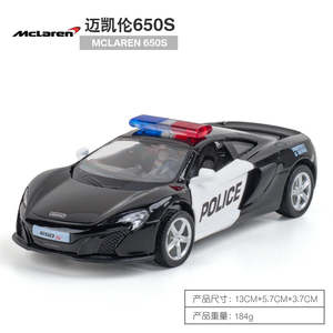 Makeda 1/36 Mclaren 650S Police Modern Car Model