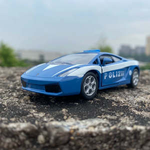 Car Body Style Emergencypolice Ambulance Fire Engine: 1/43 Lamborghini Polizia Car Morden Car Model