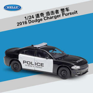 Car Make Dodge: WELLY 1/24 Dodge Charger Pursuit 2016 Police Modern Car Model