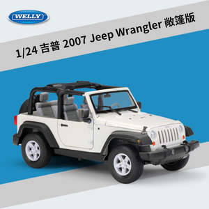 Car Make Jeep: WELLY 1/24 Jeep Wrangler 2007 SUV Modern Car Model